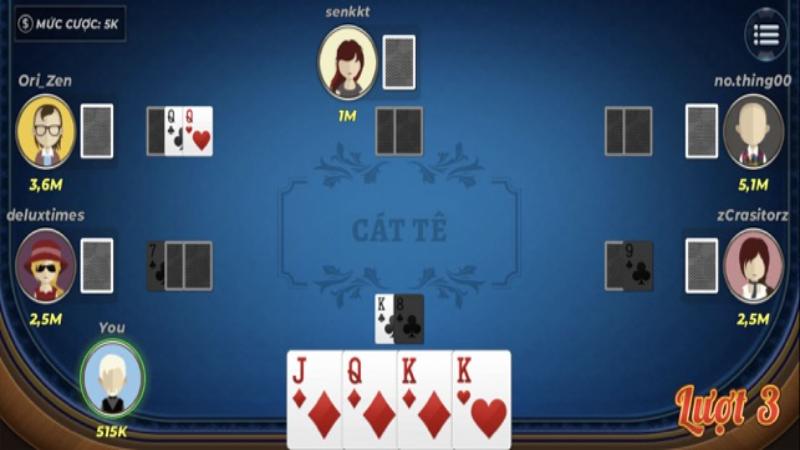 cach choi bai cat te 4 Tổng hợp bí quyết về cách chơi bài Cát tê hiệu quả